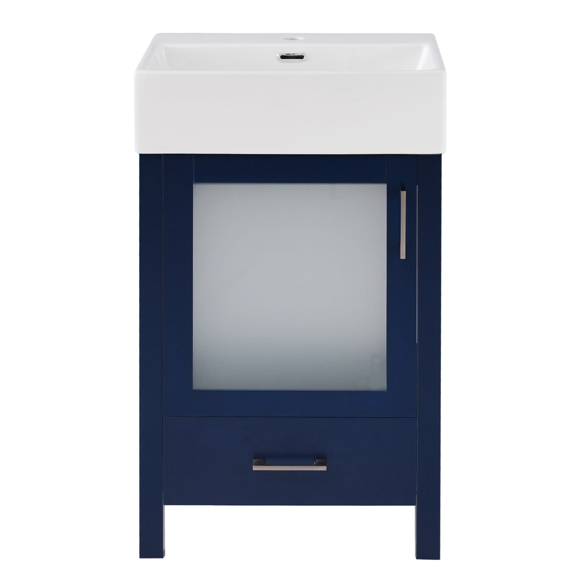 Bathroom Vanity with Ceramic Sink and Ample Storage - Blue, Green, or Black, photo 2 of 40