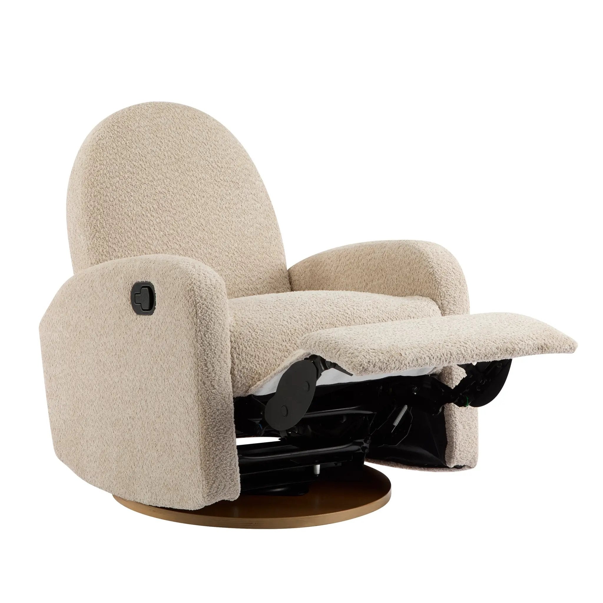 360 Swivel and Glider Recliner Chair - Almond by HouseOfZazla