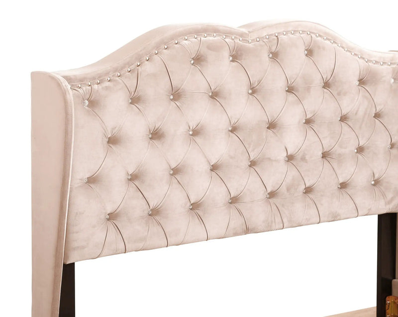 Upholstered Bed Transitional by Unique Piece Furniture