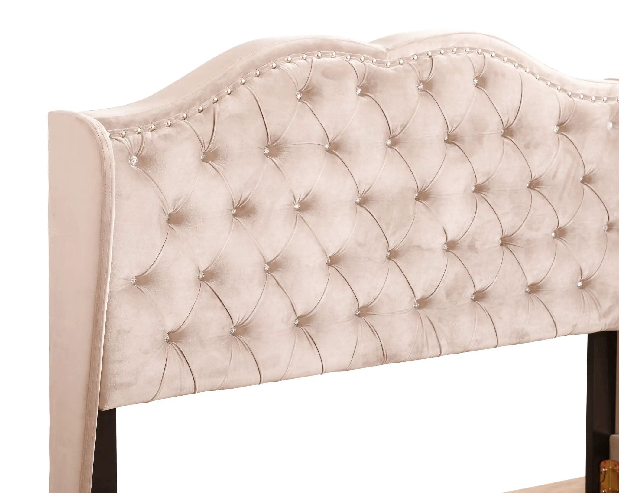 Upholstered Bed Transitional by HouseOfZazla