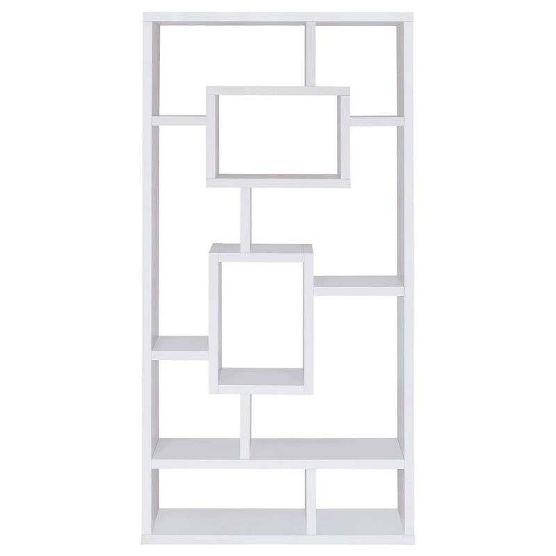 Corey 71-inch 8-shelf Bookshelf White by Unique Piece Furniture