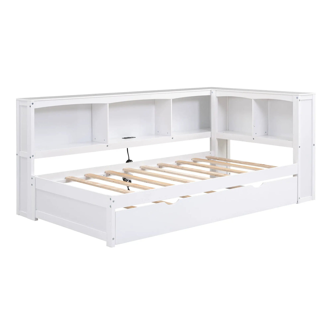 Daybed With Trundle, Storage Cabinets, USB Ports by HouseOfZazla