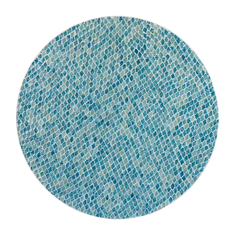 Unique Capiz Coffee Table & Pedestal Base by HouseOfZazla