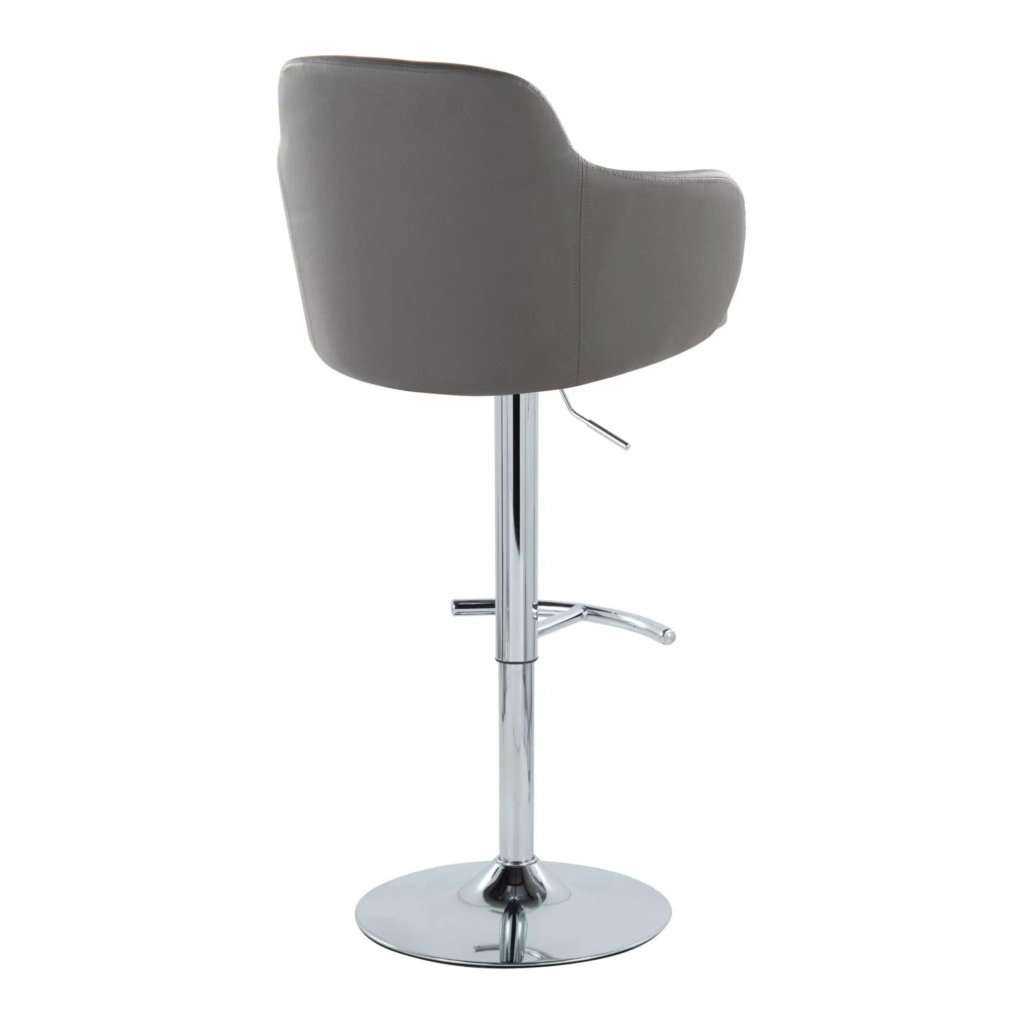Boyne - Contemporary Adjustable Barstool With Swivel & Rounded T Footrest (Set of 2) by Unique Piece Furniture