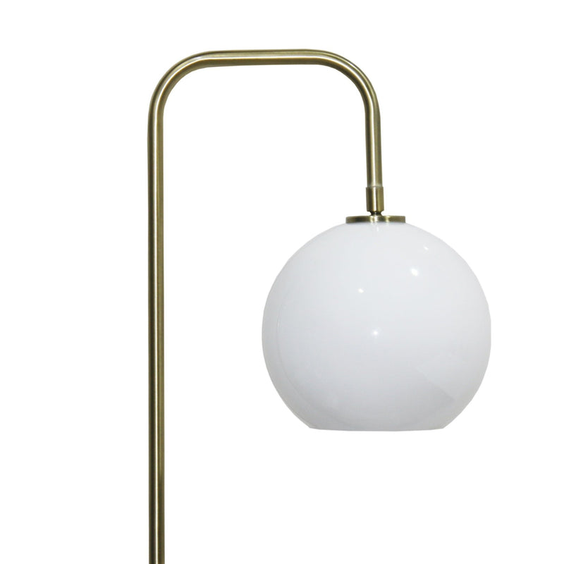 Tall Corner Floor Lamp For Living Room - White by HouseOfZazla