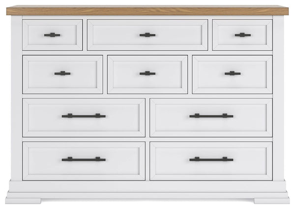 Ashbryn - Dresser - White / Natural, photo 2 of 7