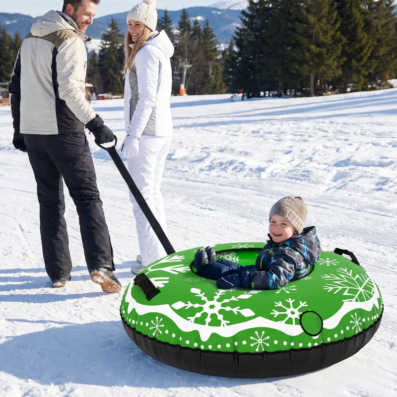 42" Heavy-duty Inflatable Snow Tube with Detachable Tow Strap by DirectDeals