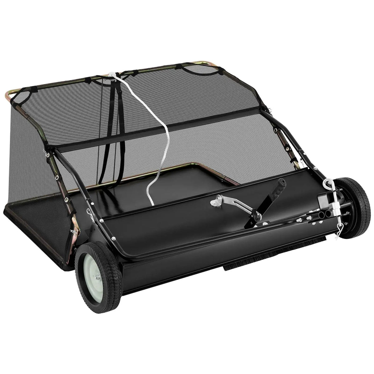 42 Inch Tow-Behind Lawn Sweeper with 26/27 Cu.FT Hopper Bag by DirectDeals
