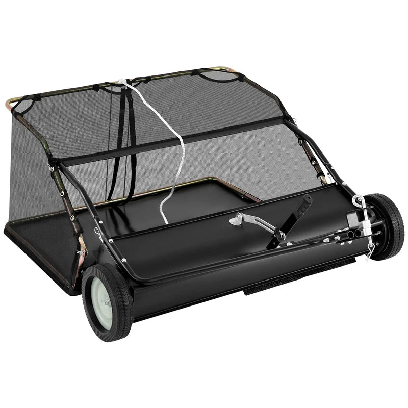 42 Inch Tow-Behind Lawn Sweeper with 26/27 Cu.FT Hopper Bag by DirectDeals