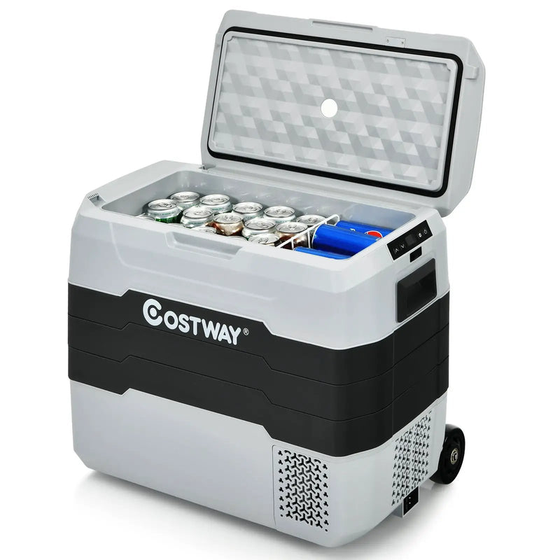 42 QT Portable Dual-Zone Car Refrigerator by DirectDeals