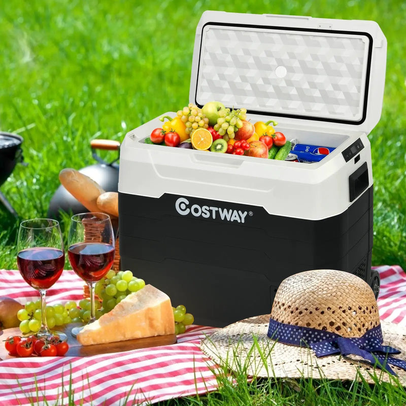 42 QT Portable Dual-Zone Car Refrigerator by DirectDeals