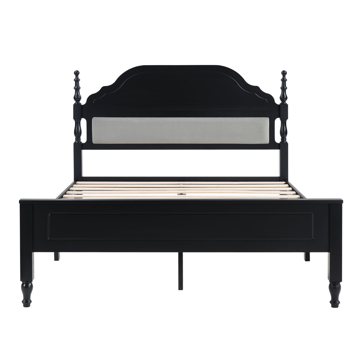 Elegant Bedroom Centerpiece Queen Bed with Padded Headboard Insert, photo 6 of 9