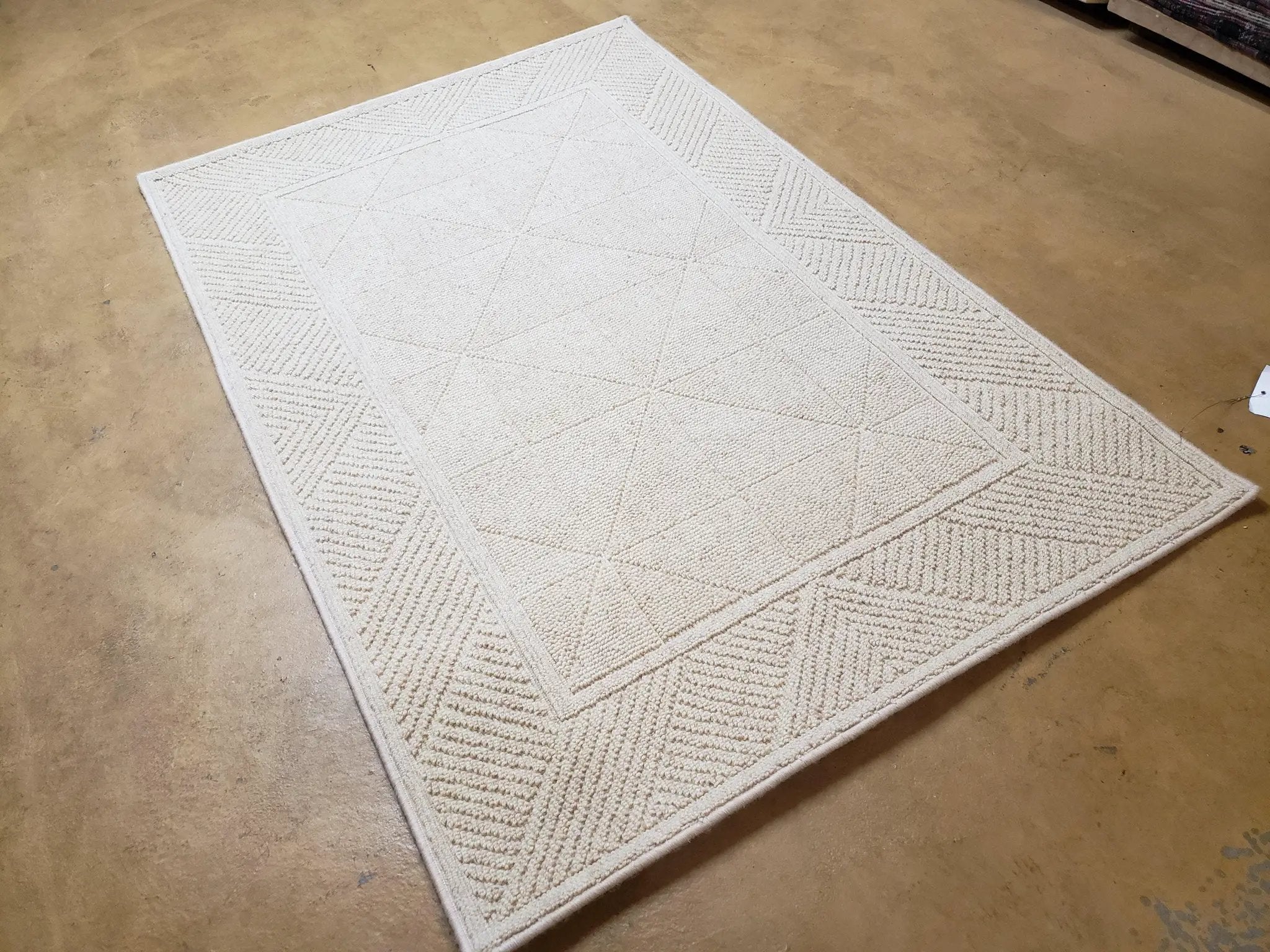 3x5 Karastan Sisal Rug Collection, Design 379/80504, Sambava II, 3'6 x 5'3, Beige Karastan Rug with Label, Authentic Karastan, Entryway Rug by Jewel Rugs