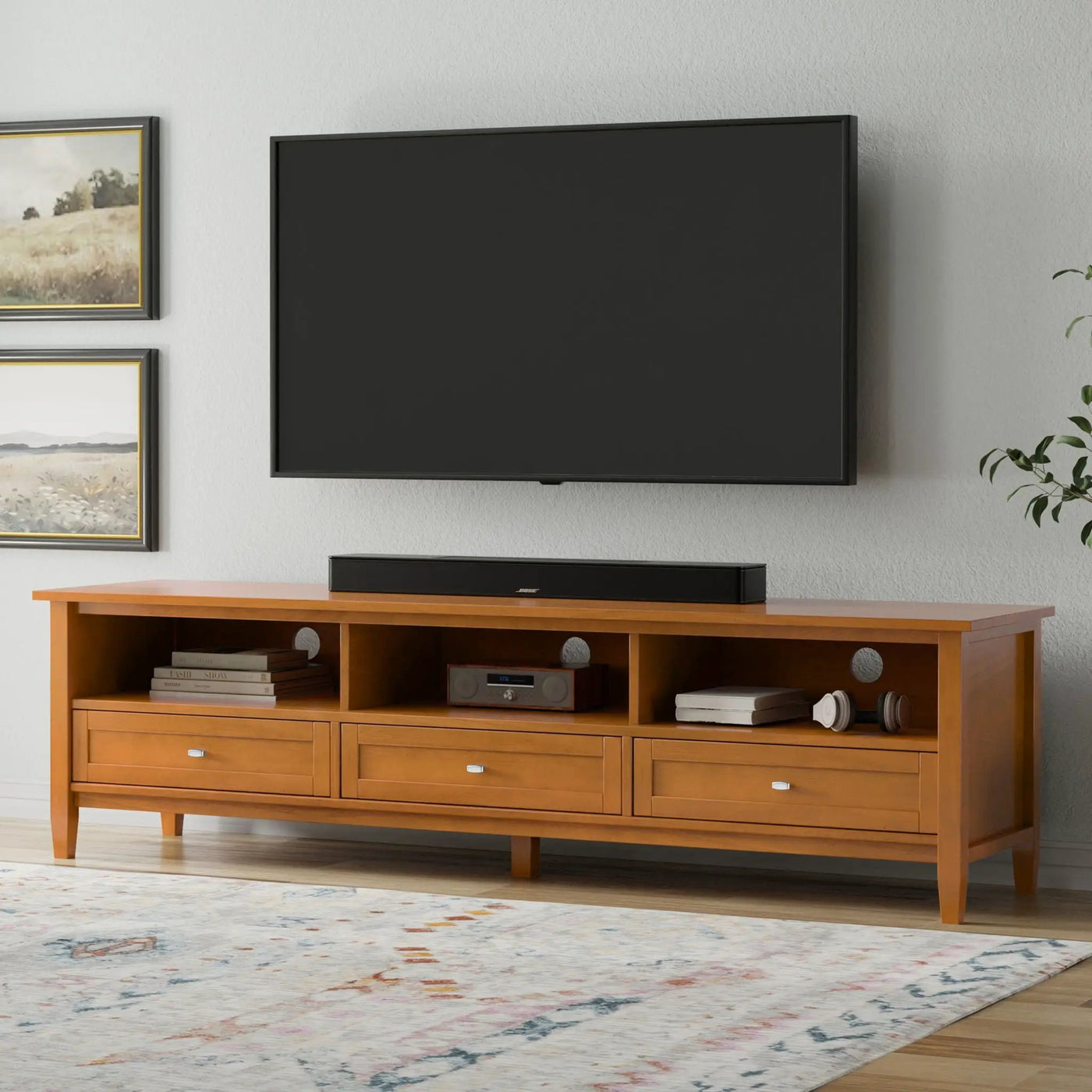Warm Shaker - Handcrafted Low TV Media Stand by HouseOfZazla