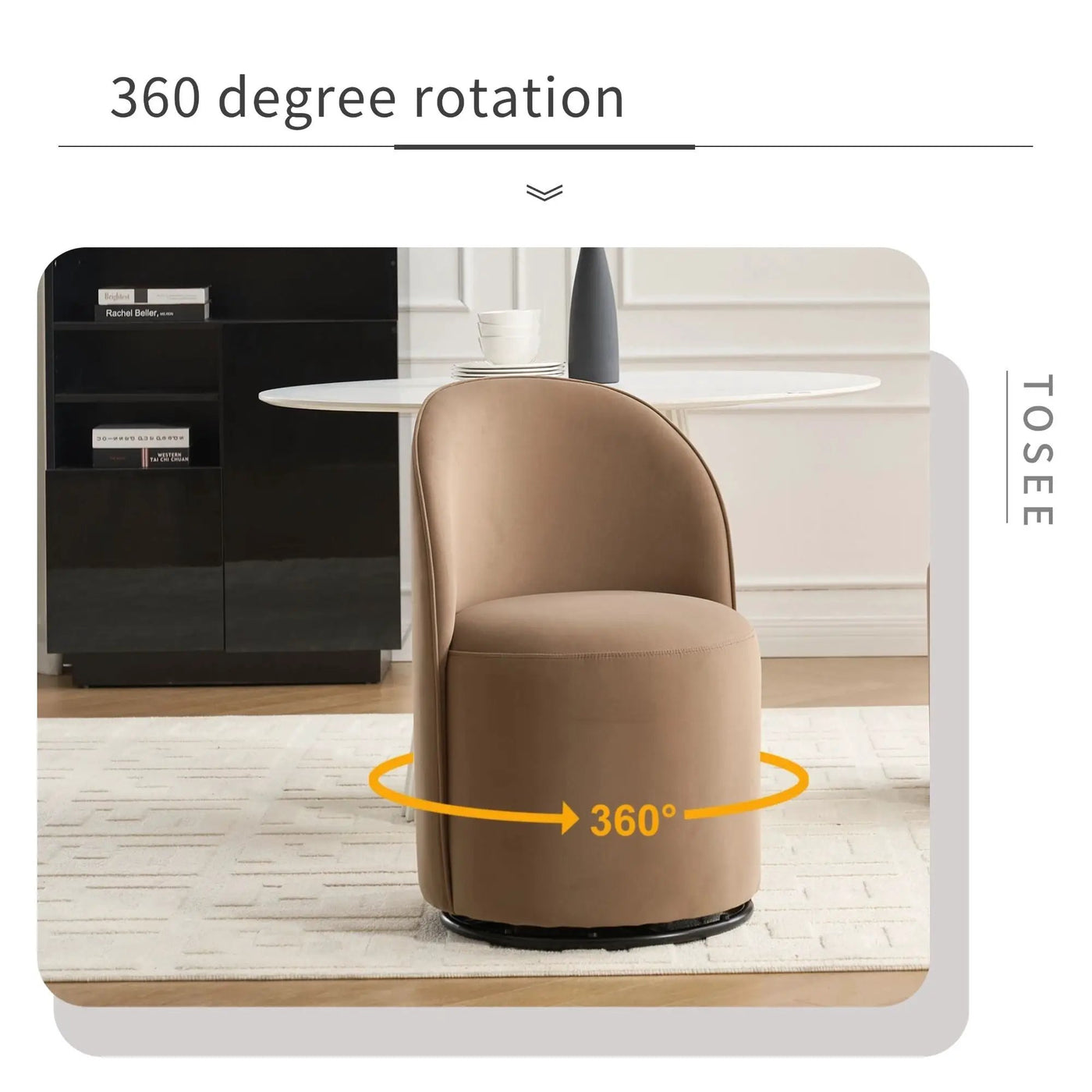 360 Degree Swivel Armless Dining Barrel Chair by HouseOfZazla