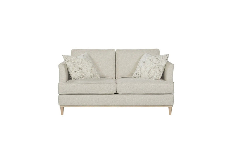 Loveseat With 2 Reversable Cushions And 2 Pillows - Off White by Unique Piece Furniture
