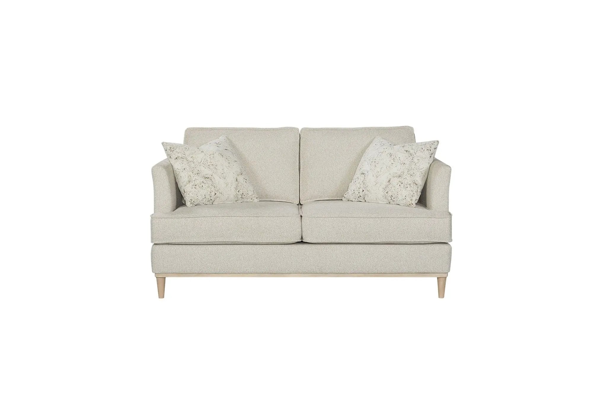Loveseat With 2 Reversable Cushions And 2 Pillows - Off White by HouseOfZazla