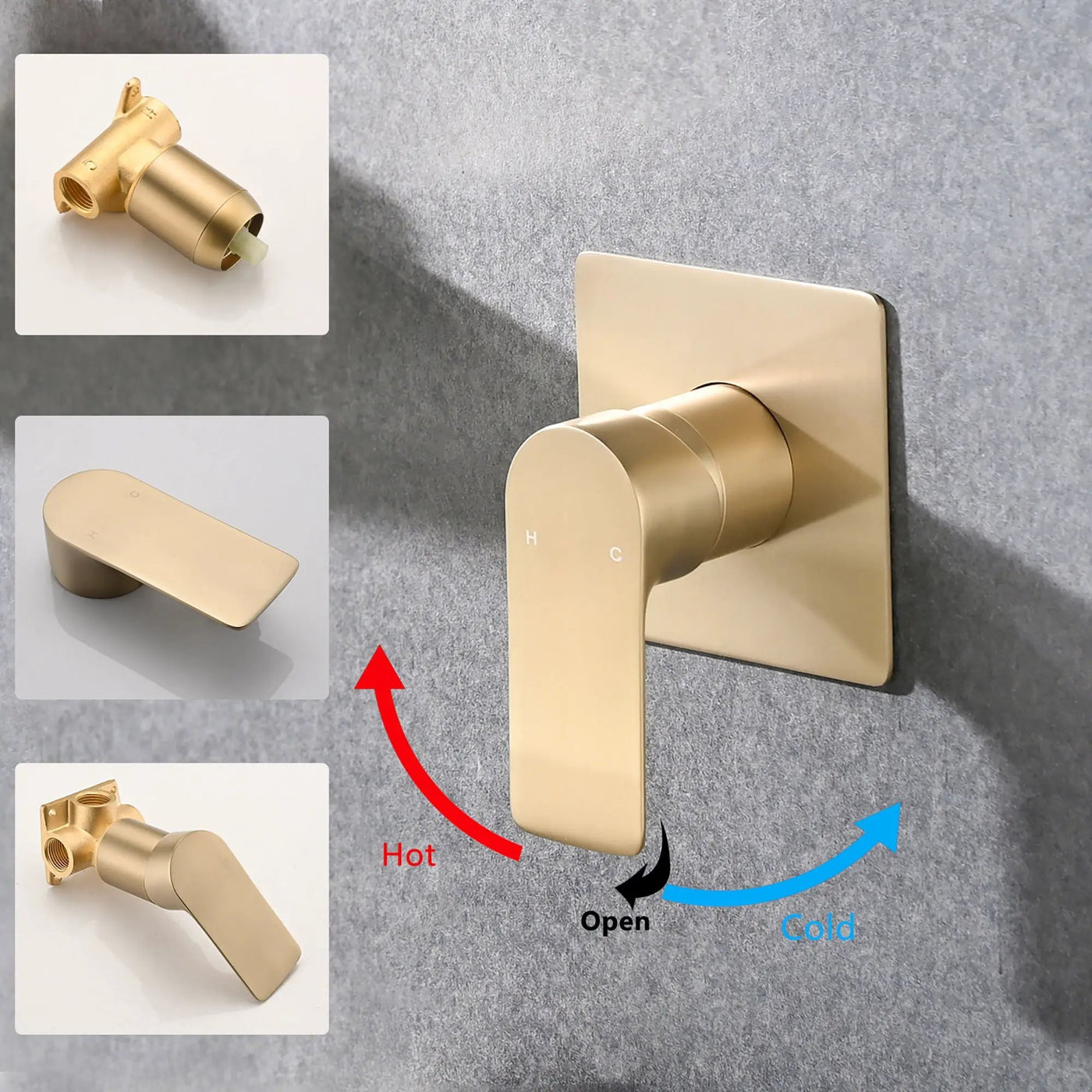 Modern Wall Mount Bathroom Sink Faucet With Waterfall Spout by HouseOfZazla