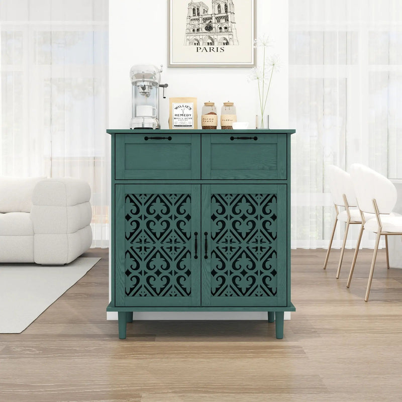 2 Door 2 Drawer Elegant Cabinet by Unique Piece Furniture