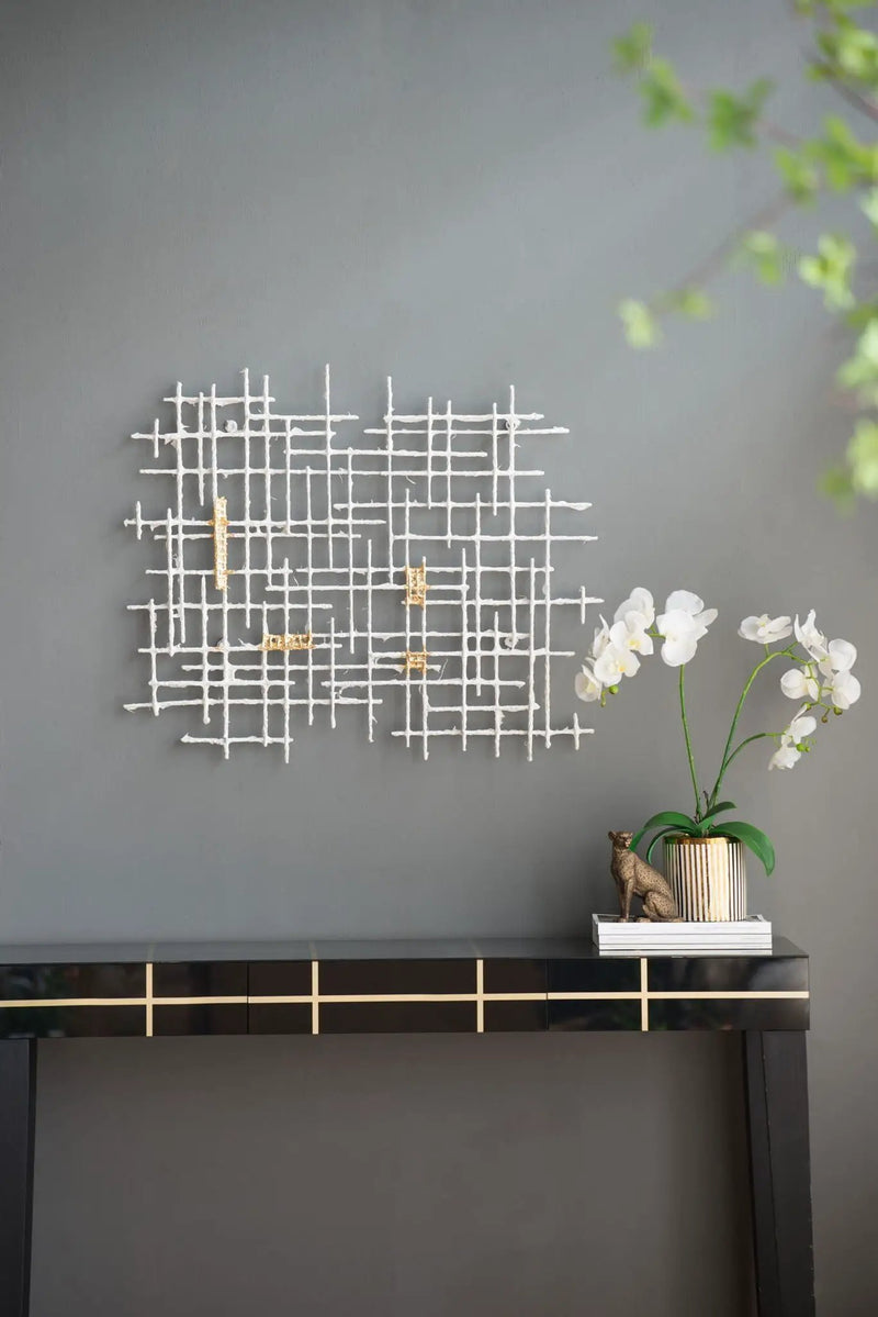 Iron Wall Decor - White / Gold by Unique Piece Furniture