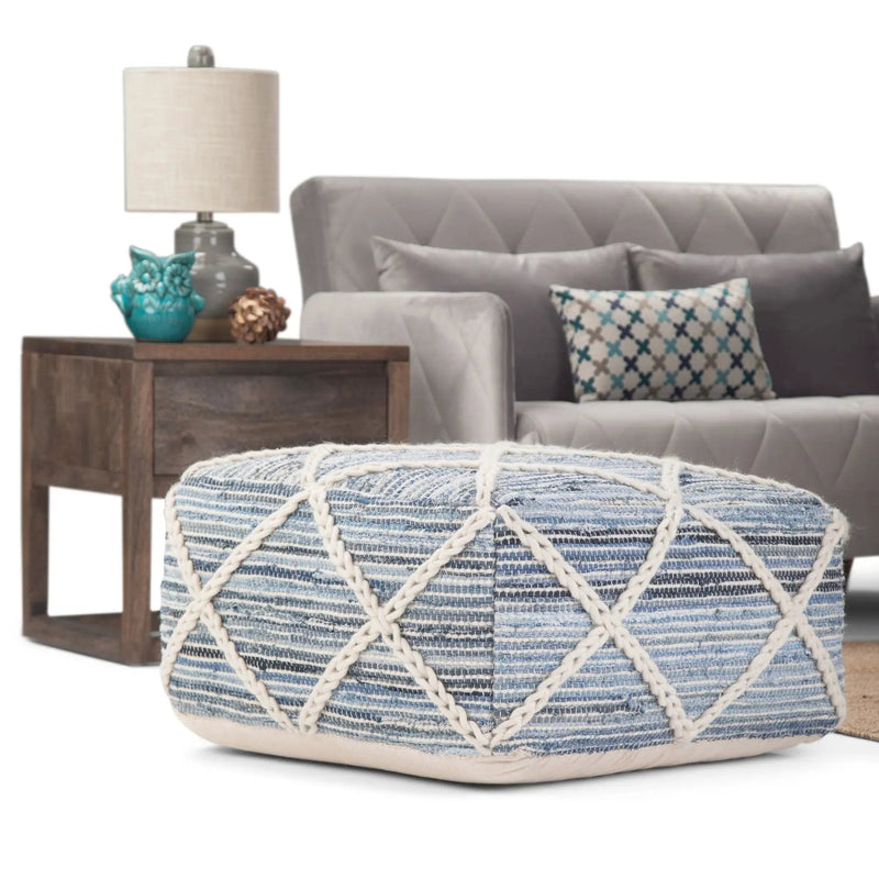 Cowan - Handcrafted Square Pouf by Unique Piece Furniture