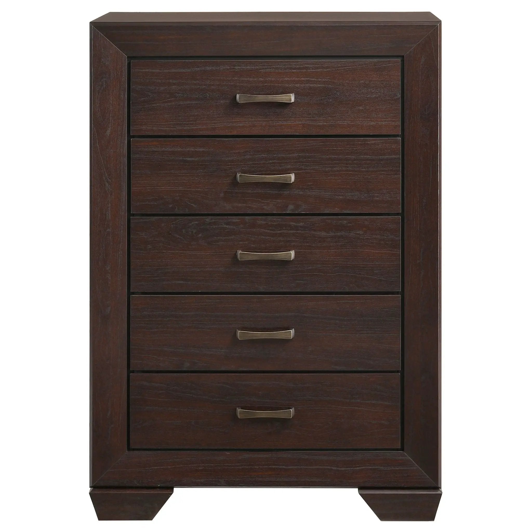 Kauffman 5-drawer Bedroom Chest Dark Cocoa by Unique Piece Furniture