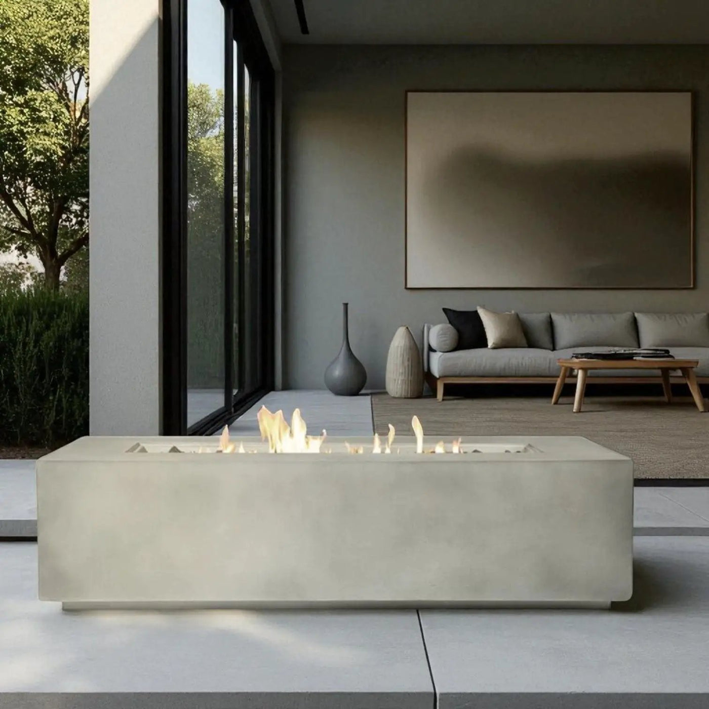 Lightweight Design Propane / Natural Gas Fire Pit Table by HouseOfZazla