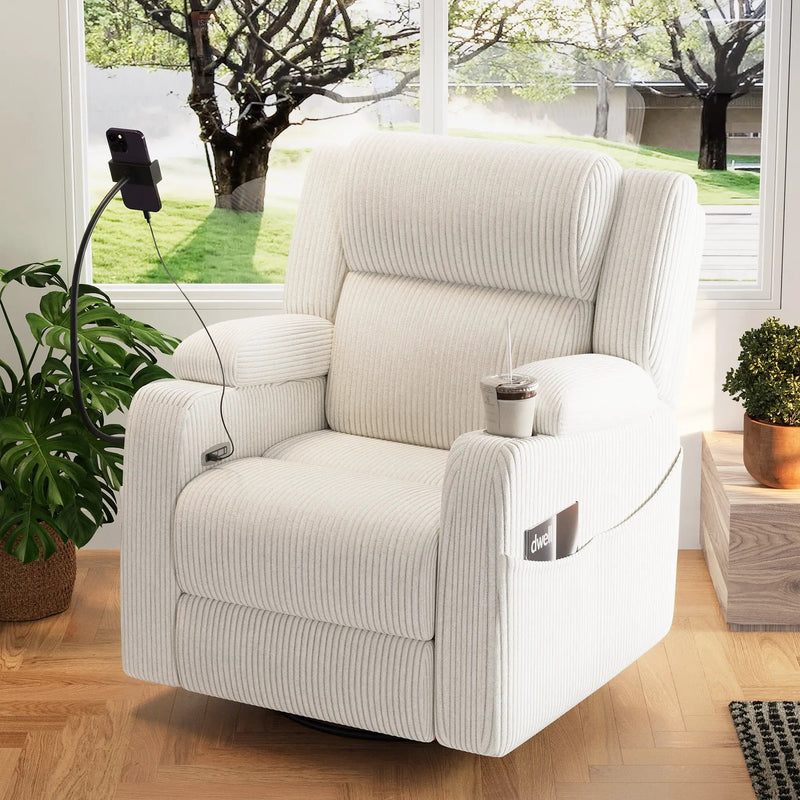 Electric Power Recliner Chair with Heat and Massage by HouseOfZazla