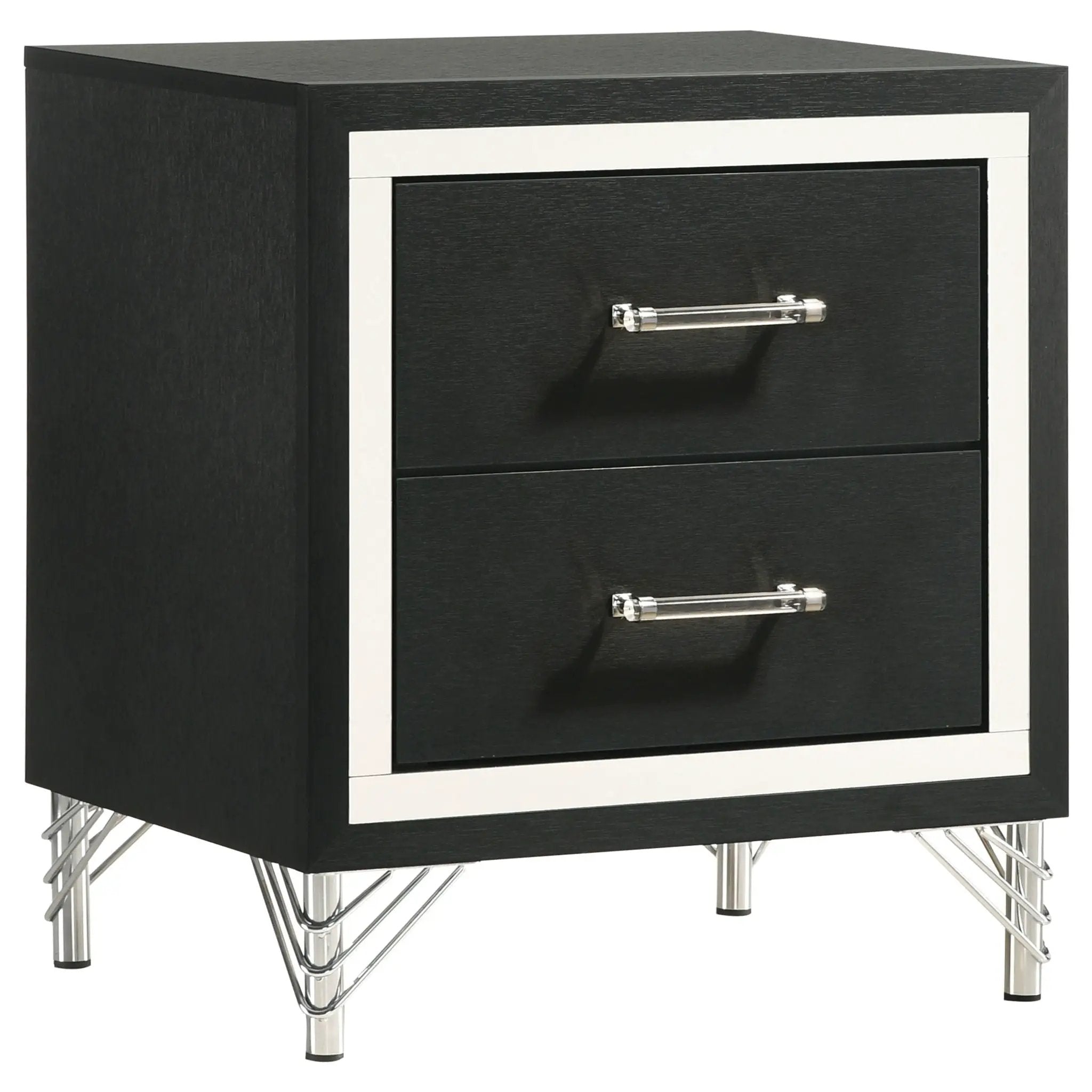 Lucia 5-piece Eastern King Bedroom Set Grey and Black by Unique Piece Furniture