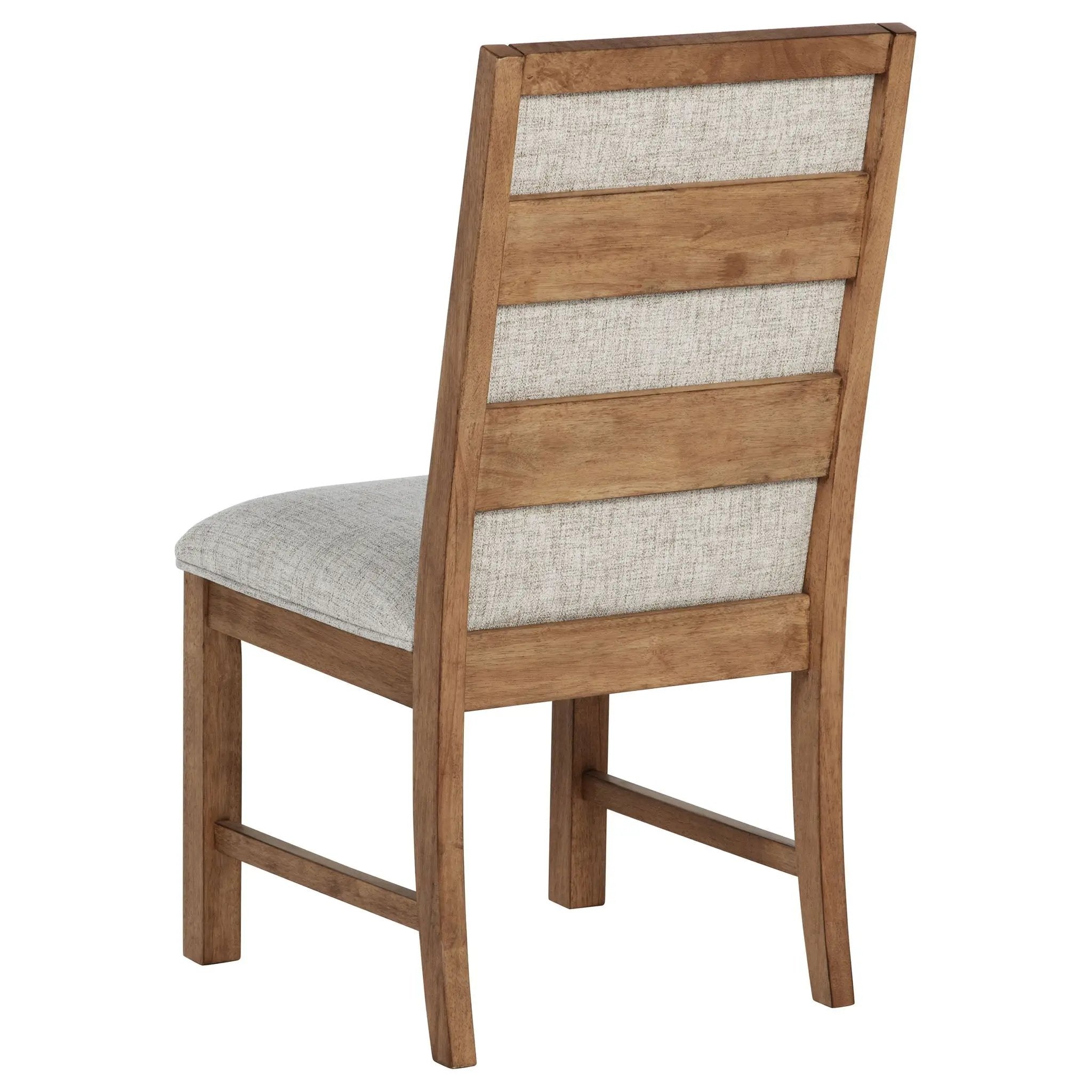 Bruner Upholstered Side Chair Natural Brown (Set of 2) by Unique Piece Furniture