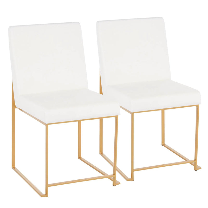 Fuji - Contemporary Stylish Frame, High Back Dining Chair (Set of 2) by Unique Piece Furniture