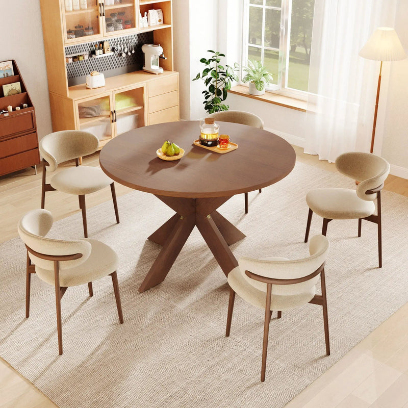 Round Dining Table Kitchen Table - Cherry by HouseOfZazla