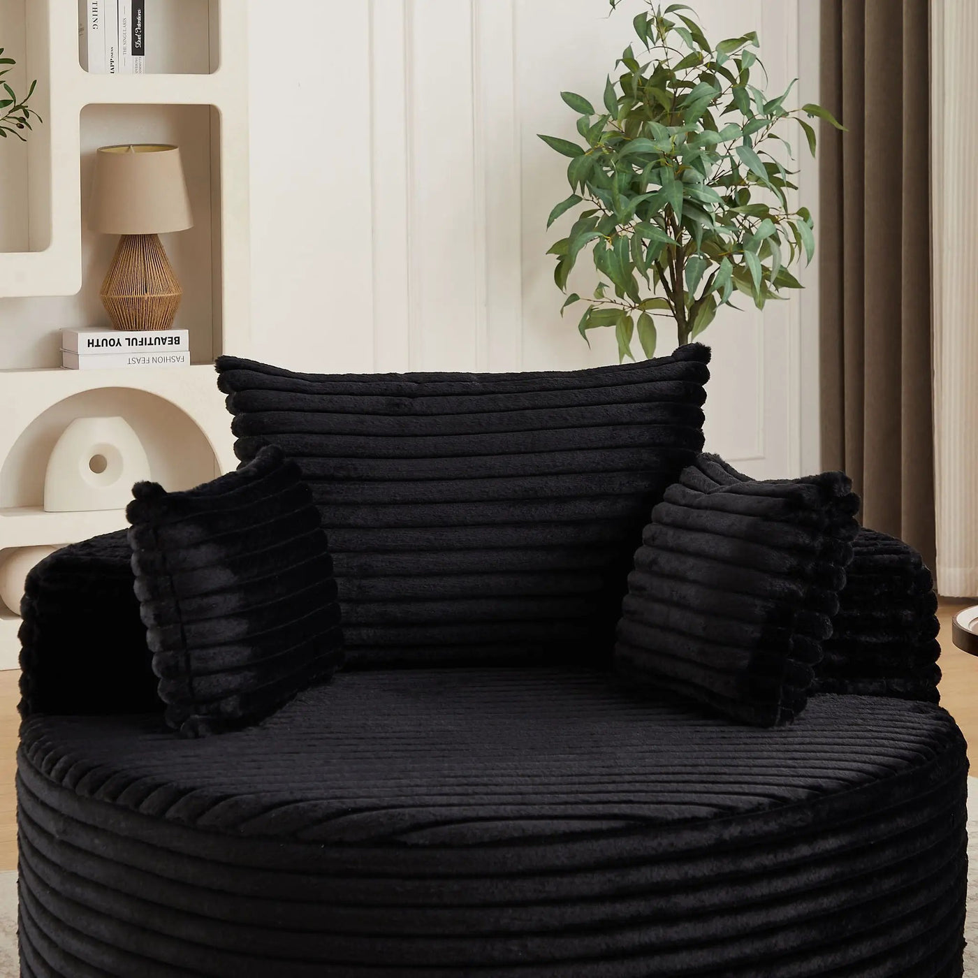Modern Single Sofa With Backrest Pillow For Living Room by HouseOfZazla