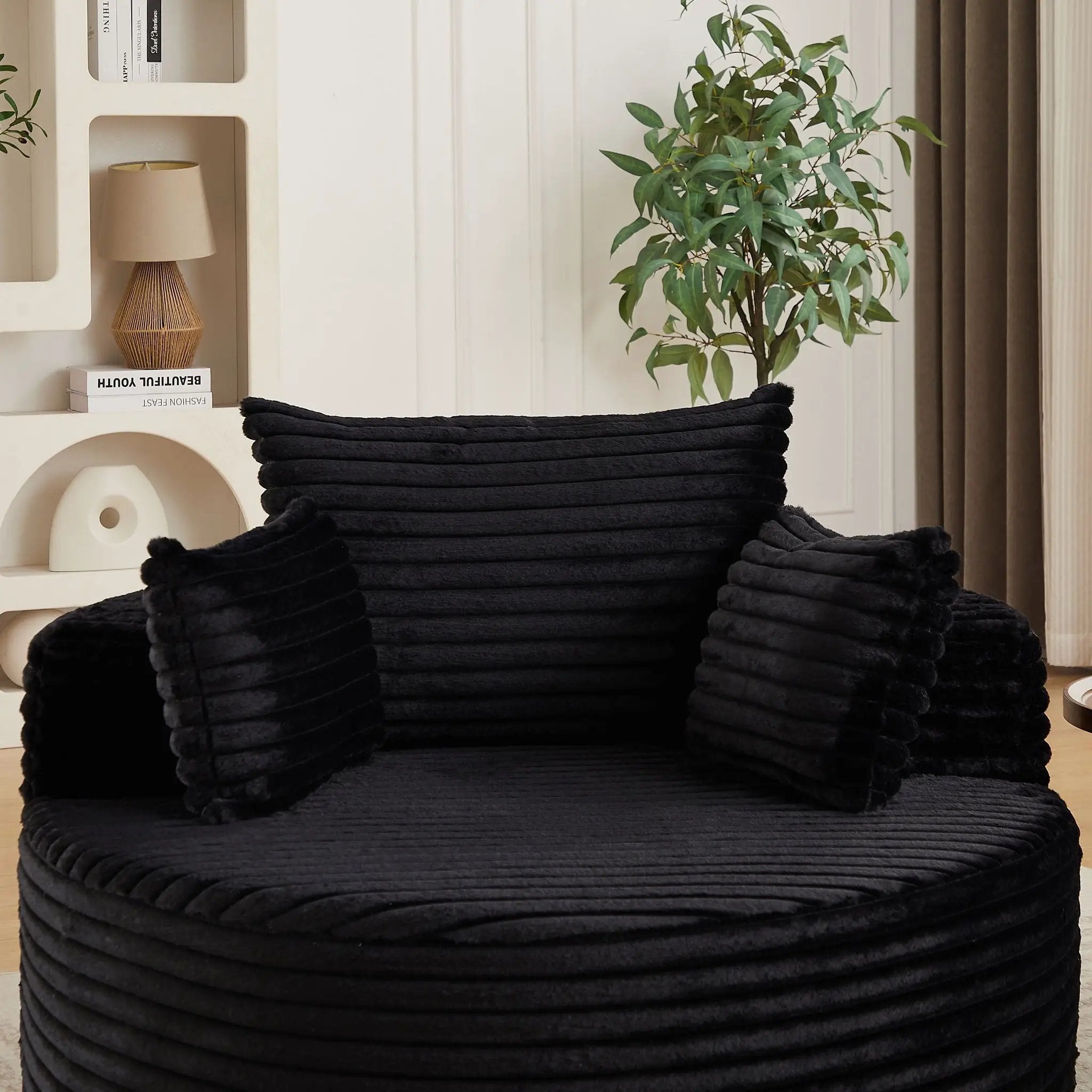 Modern Single Sofa With Backrest Pillow For Living Room by HouseOfZazla