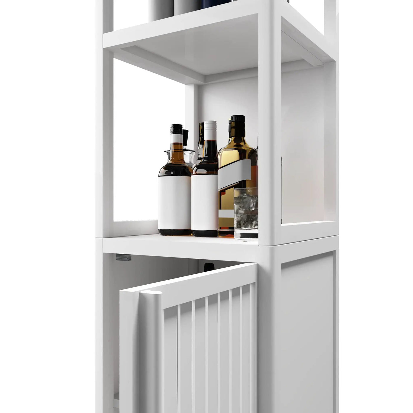 Storage Cabinet With Tall Tower, Multifunctional For Bathroom by HouseOfZazla