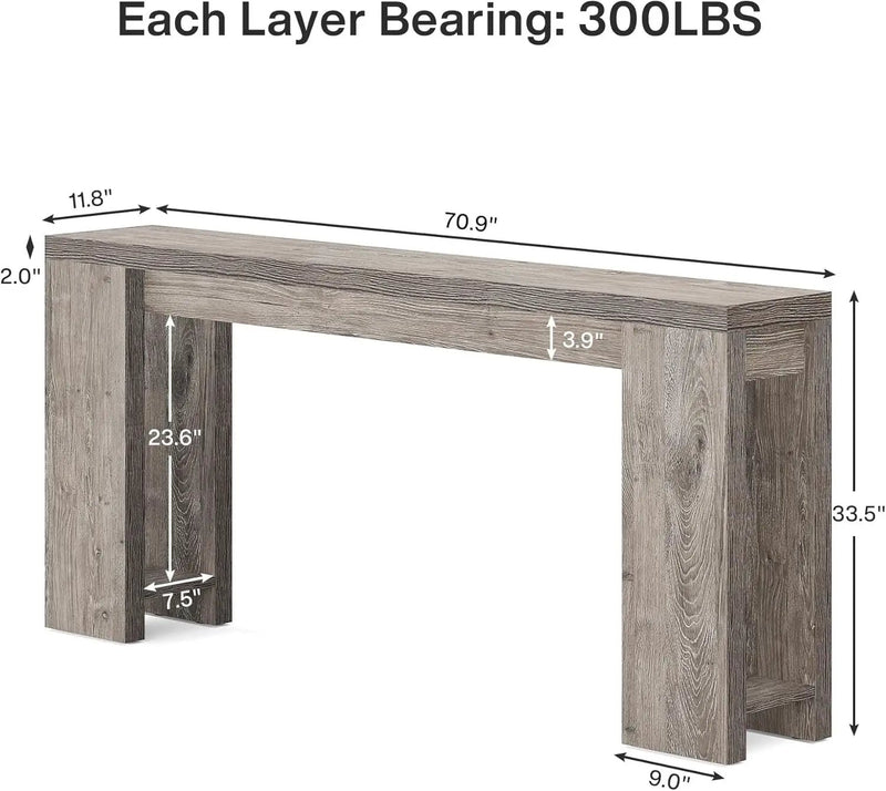 Wood Entryway Console Table, Console Table, Side Table by HouseOfZazla