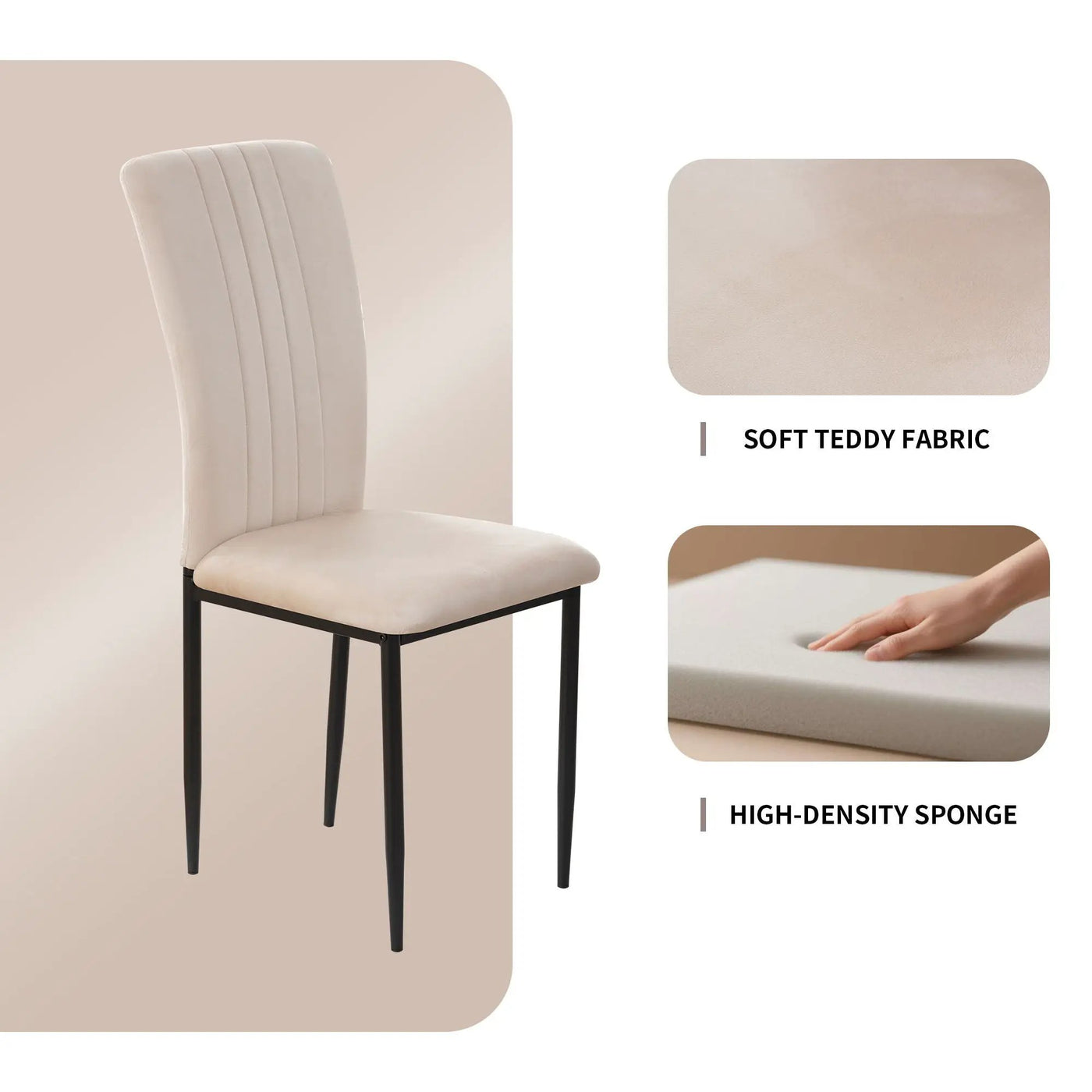 Velvet Dining Chairs For Dining Room (Set of 4) by HouseOfZazla