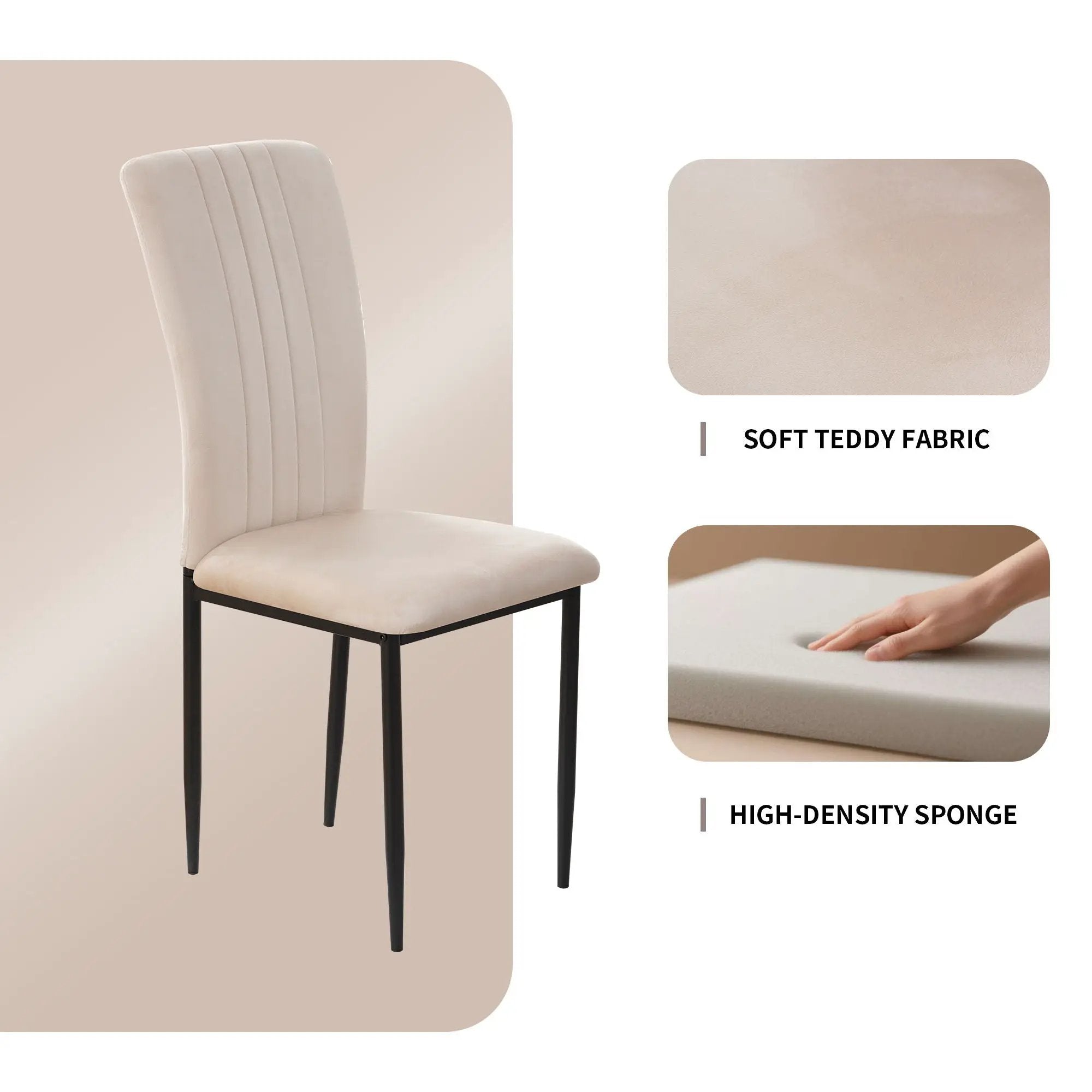 Velvet Dining Chairs For Dining Room (Set of 4) by HouseOfZazla