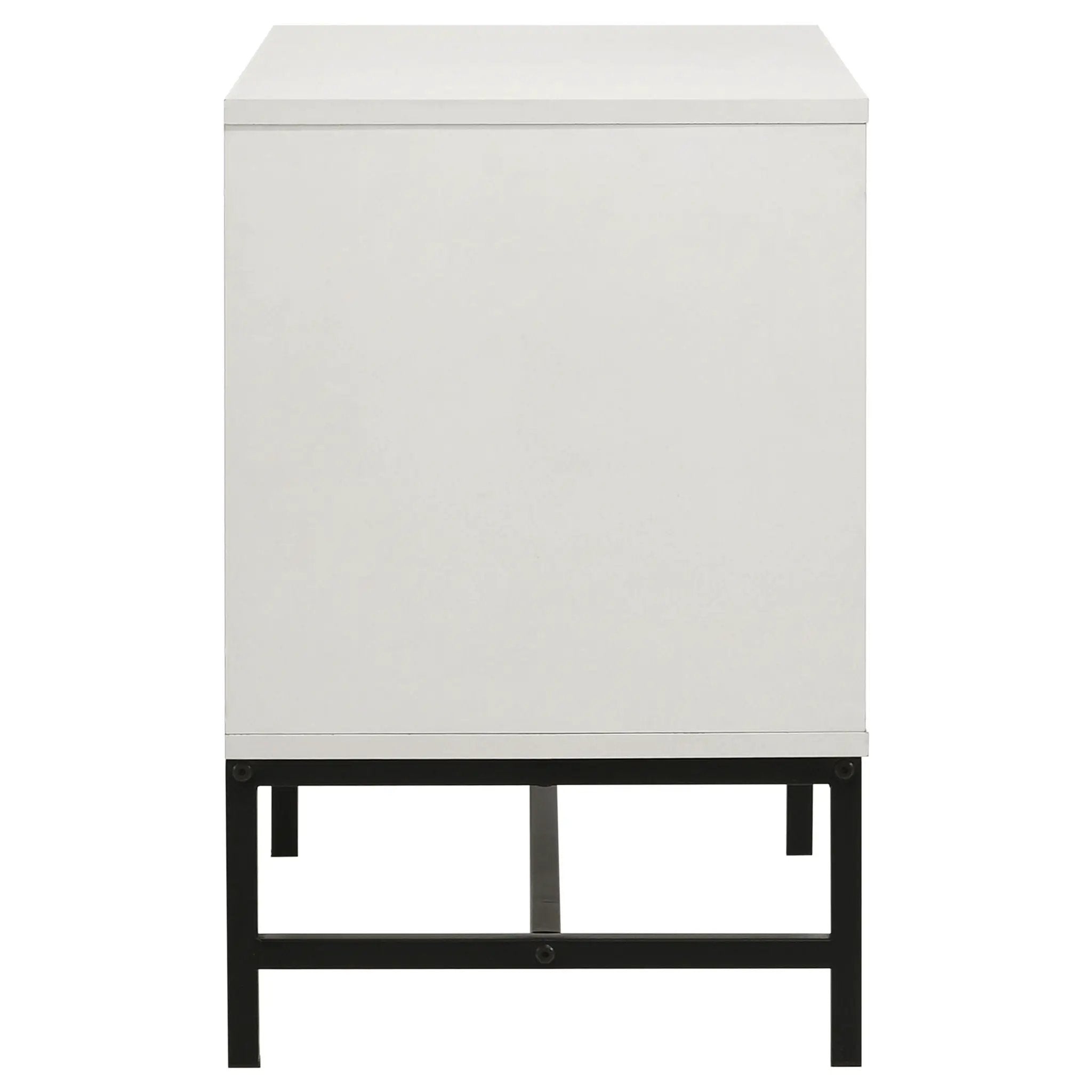 Sonora 2-drawer Nightstand Bedside Table White by Unique Piece Furniture