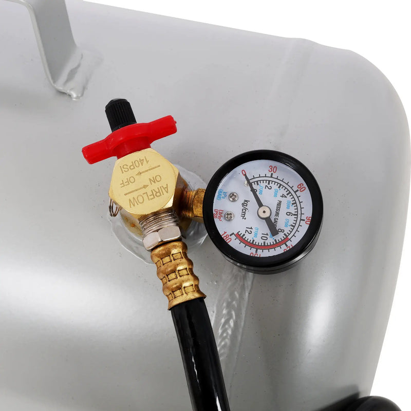 Portable 5 Gallon Aluminum Air Tank with Pressure Gauge and Hose by HouseOfZazla
