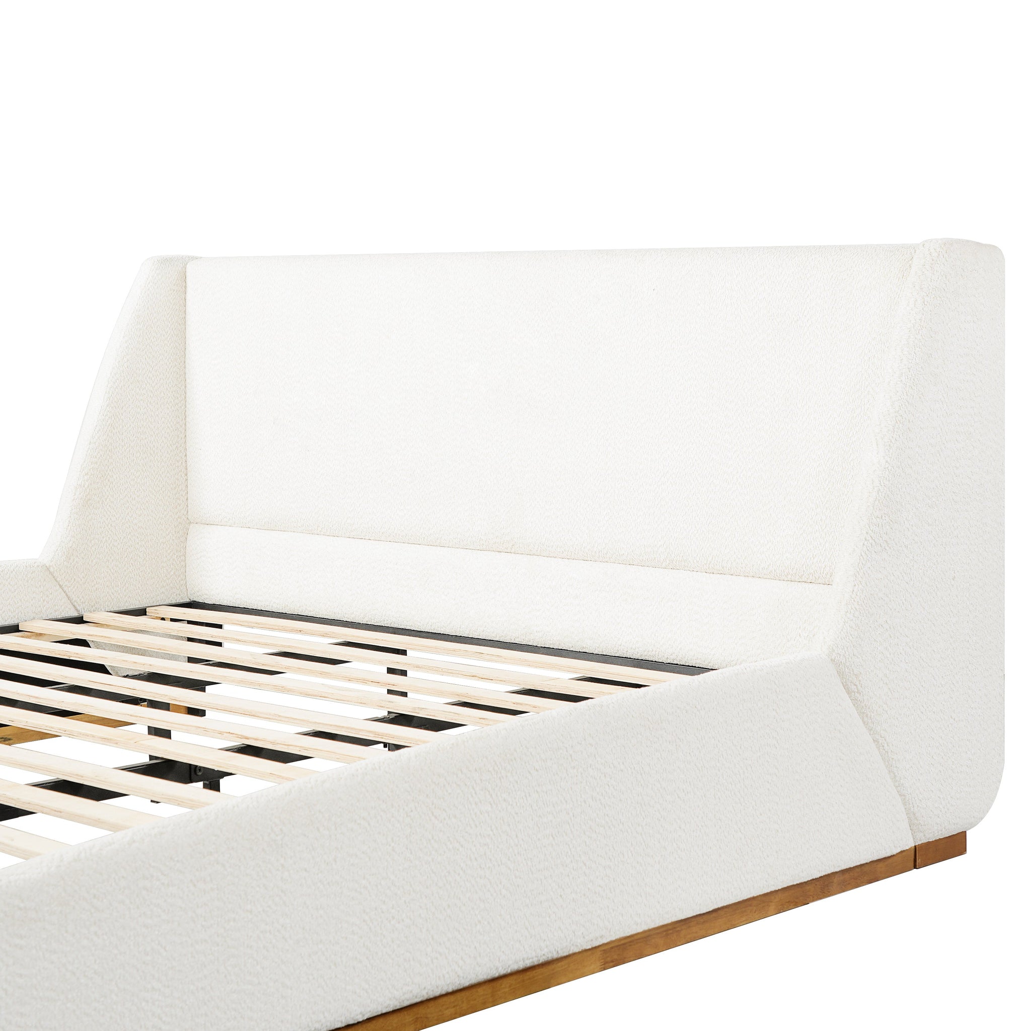 Luxury Upholstered Bed with Wings by HouseOfZazla