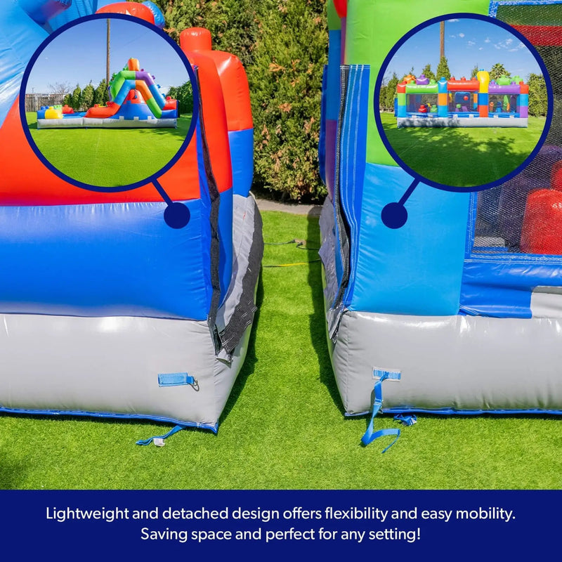 42FT Commercial Inflatable Obstacle Course With Dual Water Slide (SAK31587) by SAKSBY WHOLESALE