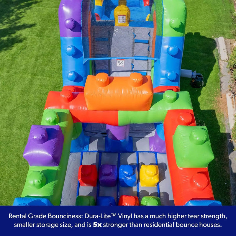 42FT Commercial Inflatable Obstacle Course With Dual Water Slide (SAK31587) by SAKSBY WHOLESALE