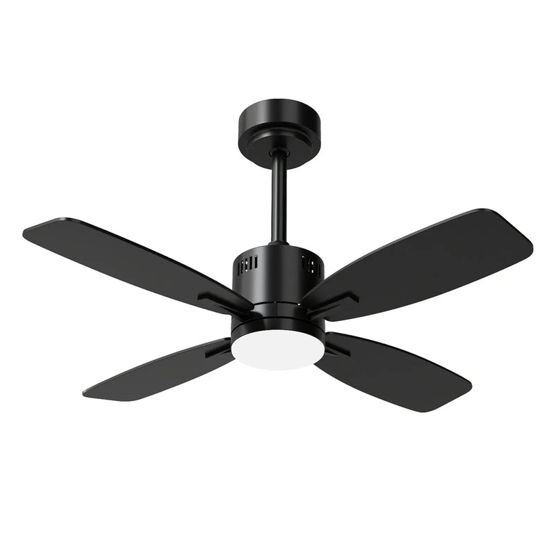 42inch Ceiling Fan with Light and Remote 3CCT LED with Memory 4H Timer 6 Speeds-Black by DirectDeals