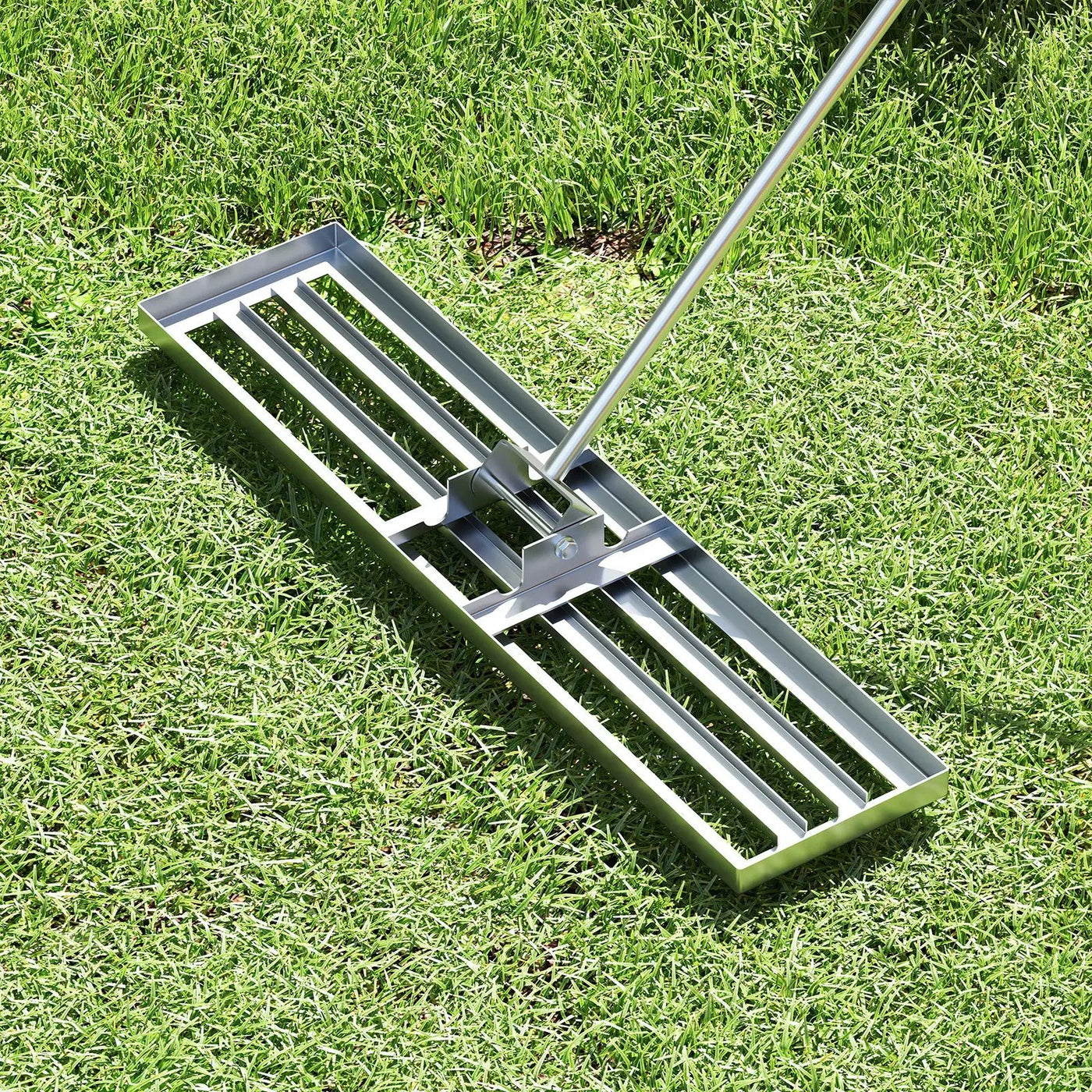 42 x 10 Inch Lawn Leveling Rake with Ergonomic Handle by DirectDeals