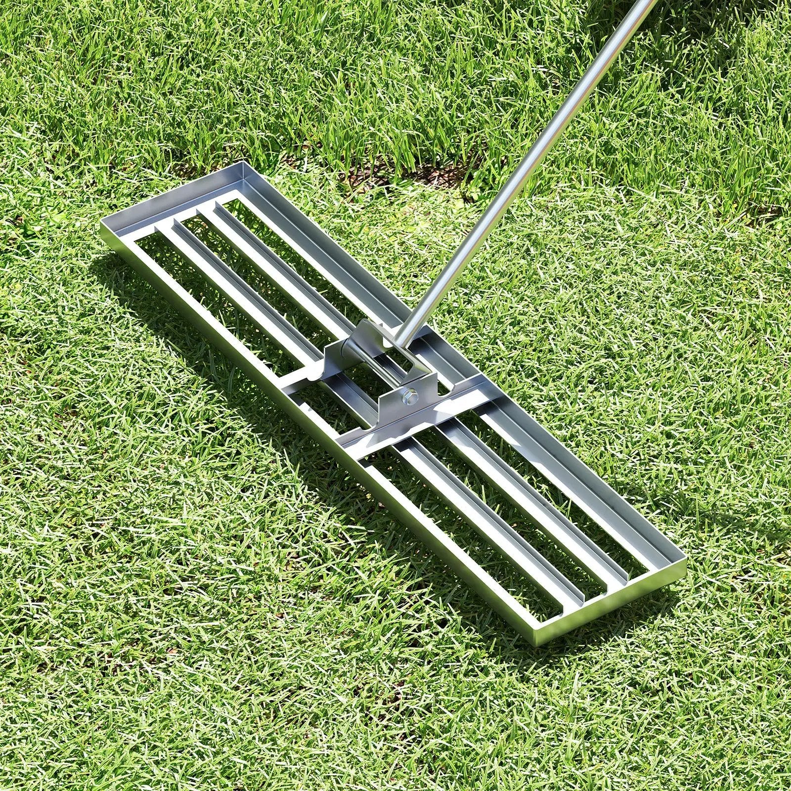 42 x 10 Inch Lawn Leveling Rake with Ergonomic Handle by DirectDeals
