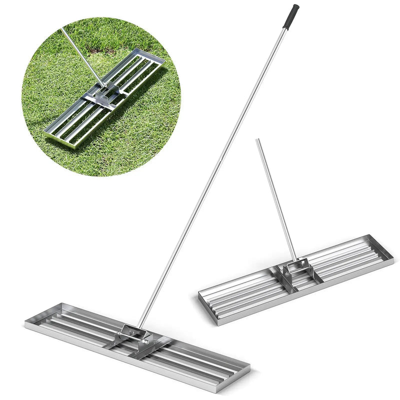 42 x 10 Inch Lawn Leveling Rake with Ergonomic Handle by DirectDeals