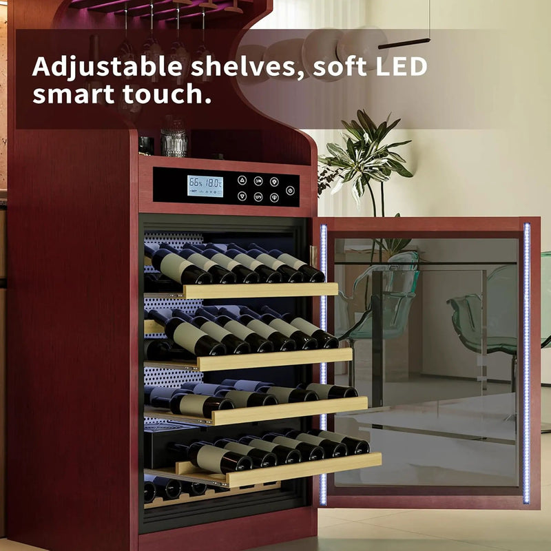 Nuvia Luxury 43-Bottle Freestanding Low Noise Wine Cooler Cabinet (SAK56084) by SAKSBY WHOLESALE