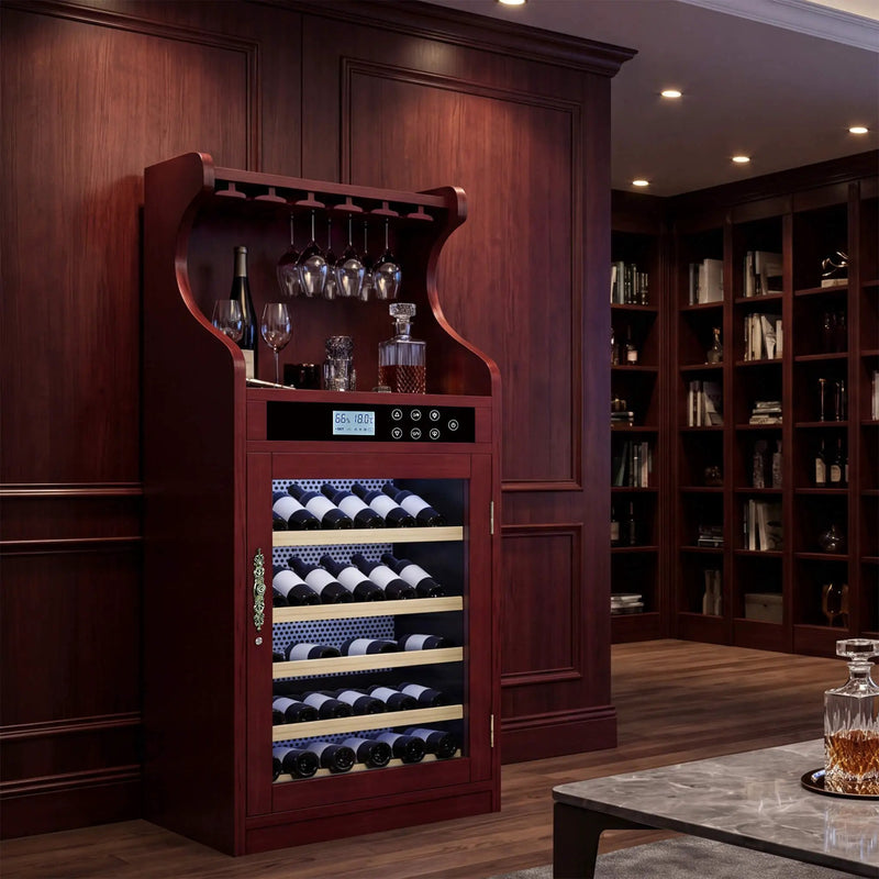 Nuvia Luxury 43-Bottle Freestanding Low Noise Wine Cooler Cabinet (SAK56084) by SAKSBY WHOLESALE