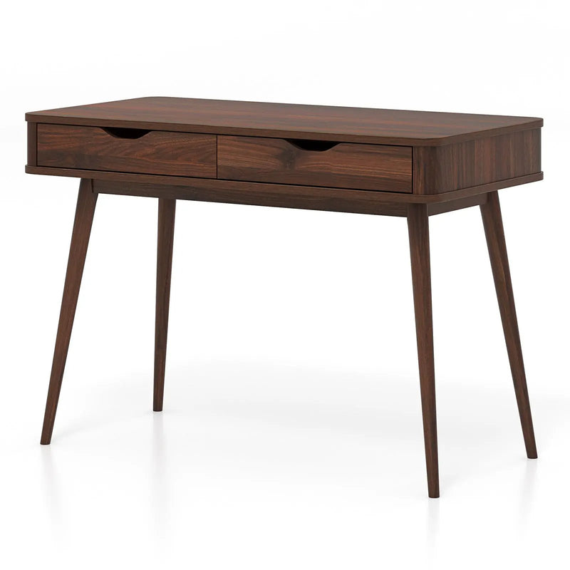 43.5 Inch Computer Desk with 2 Drawers for Small Spaces by DirectDeals